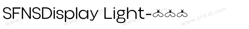 SFNSDisplay Light字体转换
